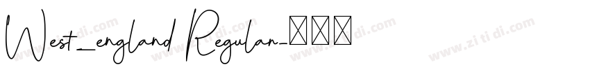 West_england Regular字体转换